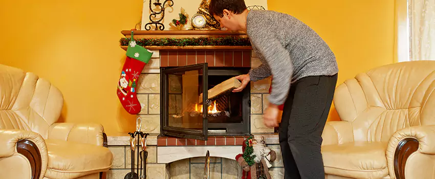Rusted Metal Fireplace Restoration in Ashwaubenon, Wisconsin